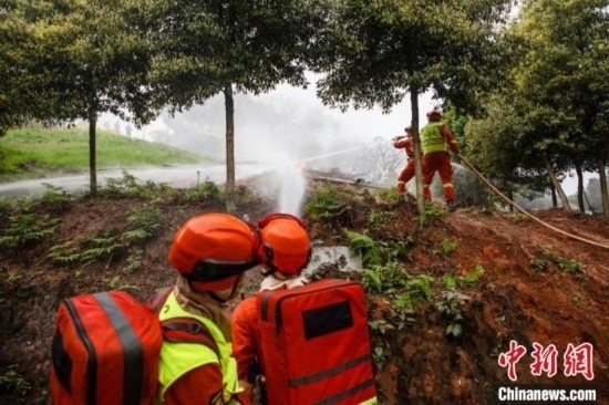 演練現(xiàn)場。瀘州消防供圖