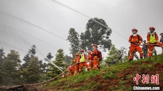 演練現(xiàn)場。瀘州消防供圖