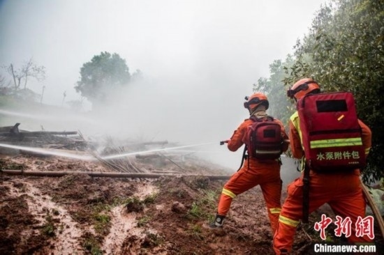 演練現(xiàn)場。瀘州消防供圖