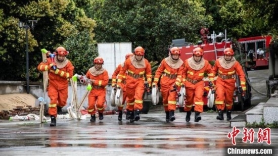 演練現(xiàn)場。瀘州消防供圖