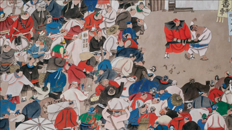 圖：周京新作品《水滸組畫(huà)》（局部）