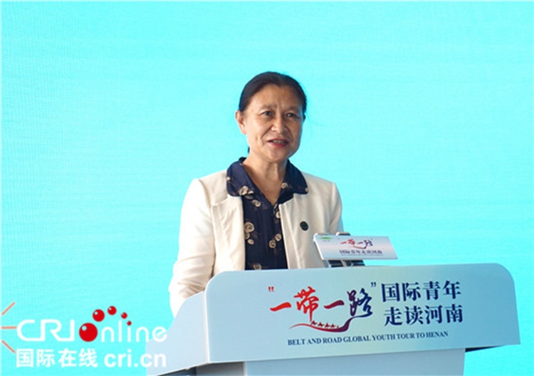 中國人民對外友好協(xié)會二級巡視員李冬梅致辭。賈親親 攝