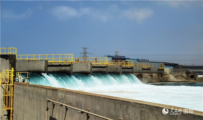 圖為取排水工程項目一景。人民網(wǎng)記者管克江攝