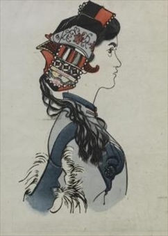 黃永玉創(chuàng)作的《阿詩(shī)瑪》插畫(huà)系列（1955年）