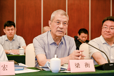 中國(guó)林業(yè)生態(tài)作家協(xié)會(huì)名譽(yù)主席梁衡發(fā)言。主辦方供圖