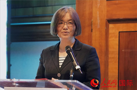 薛伶致辭。人民網(wǎng) 郭錦標(biāo)攝