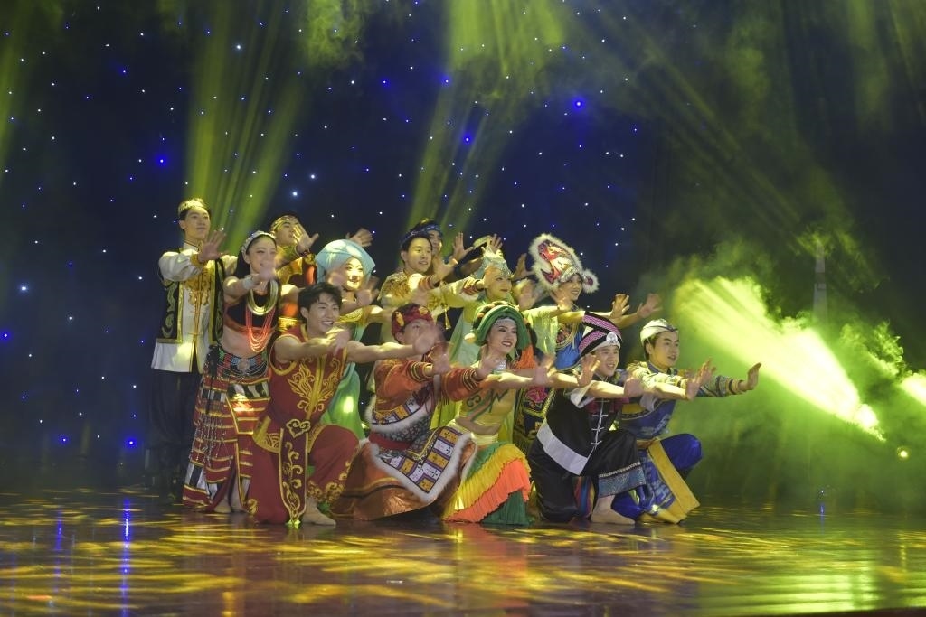 5月27日，演員在柬埔寨金邊真臘歌劇院演出。