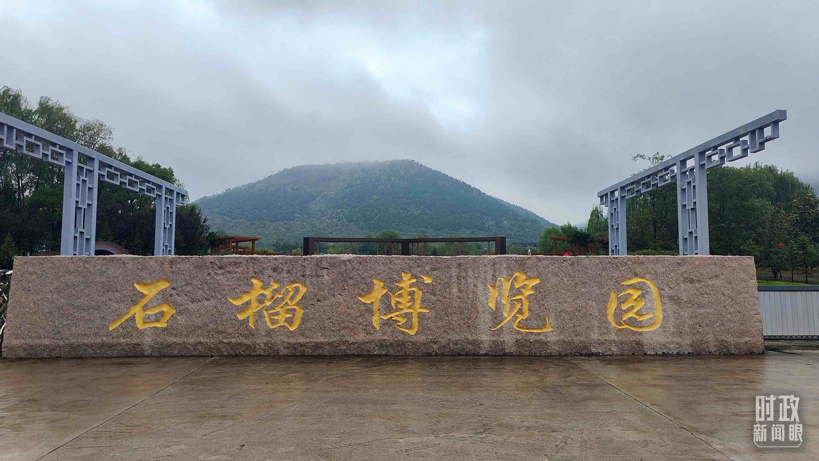 △石榴種質(zhì)資源庫位于石榴博覽園內(nèi)。（總臺央視記者楊立峰拍攝）