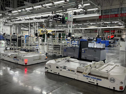 新能源汽車智能生產(chǎn)線。人民網(wǎng) 王紹紹攝