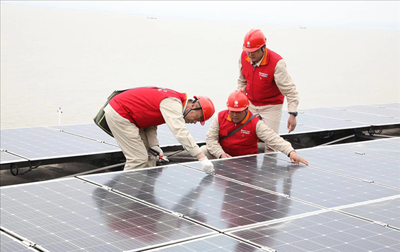 開山島微電網(wǎng)的投運(yùn)建設(shè)。受訪者供圖