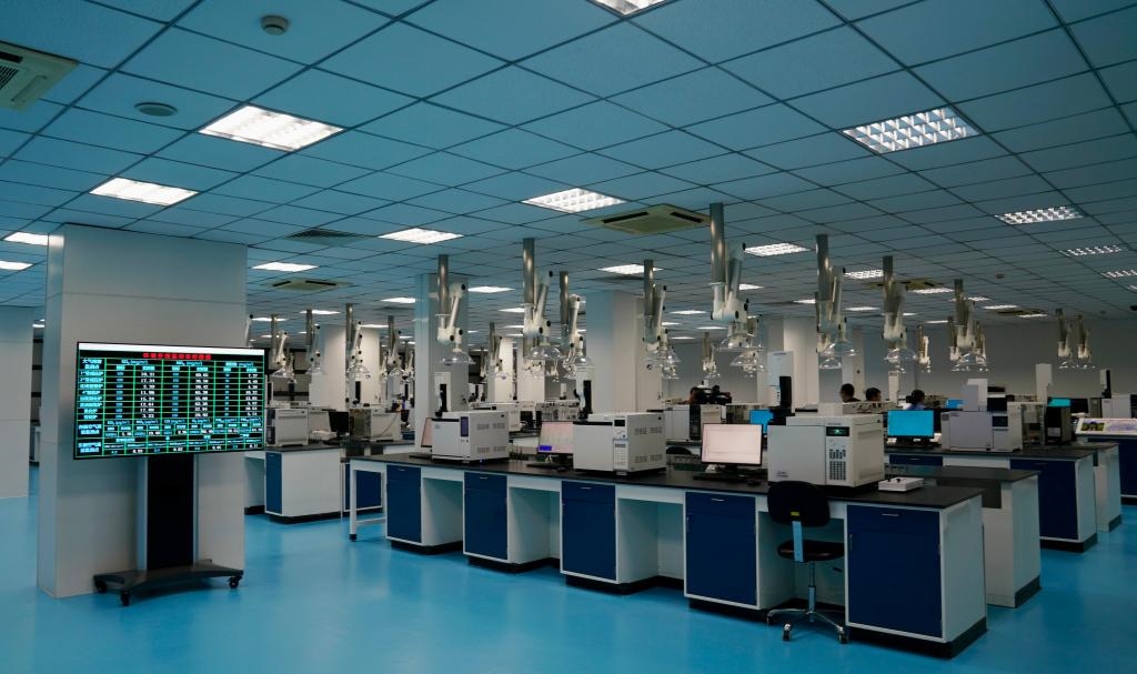 近日拍攝的公司檢驗計量中心。新華社記者 胡晨歡 攝