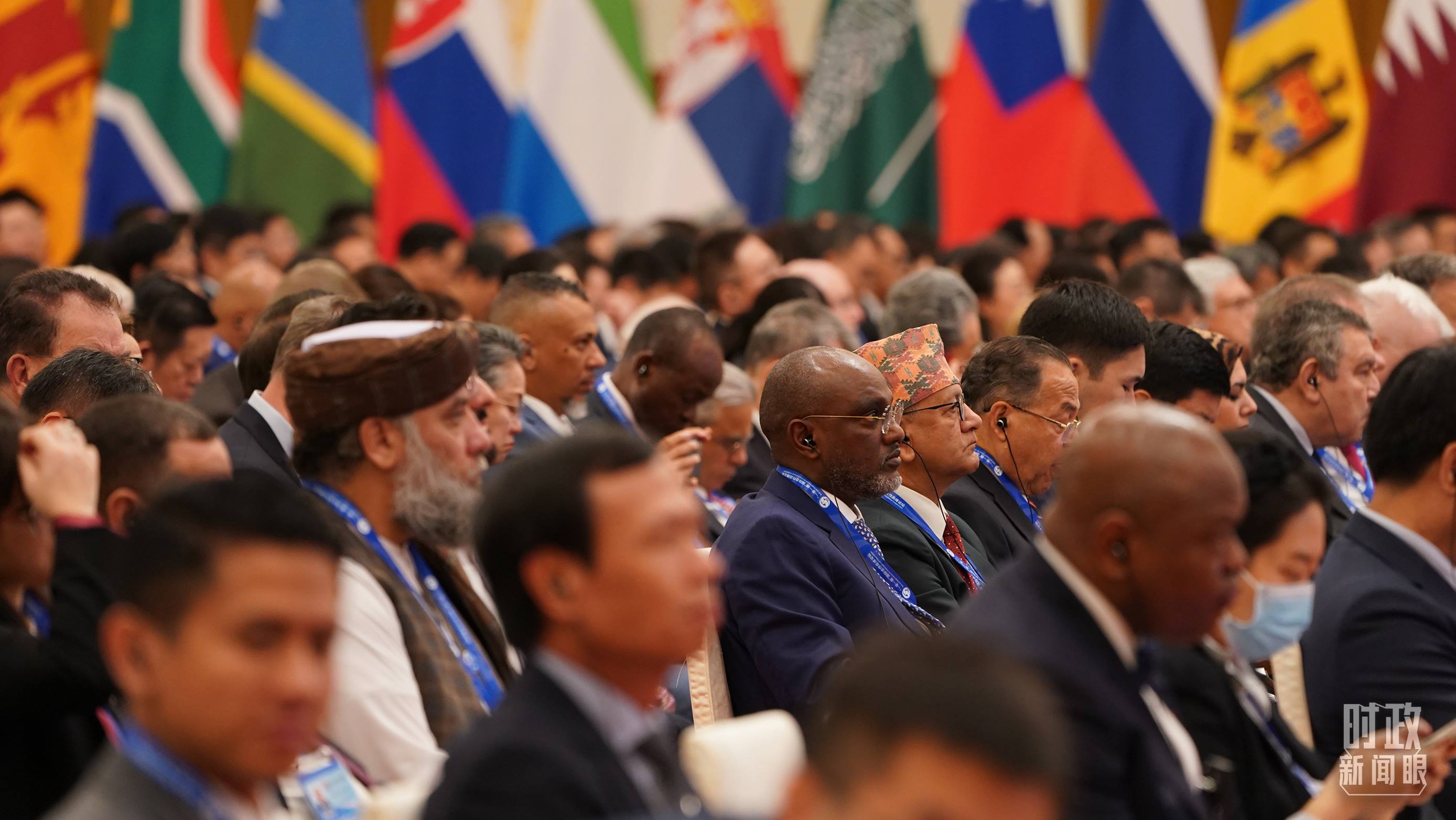 △開幕式現(xiàn)場的與會嘉賓。（總臺國廣記者李晉拍攝）