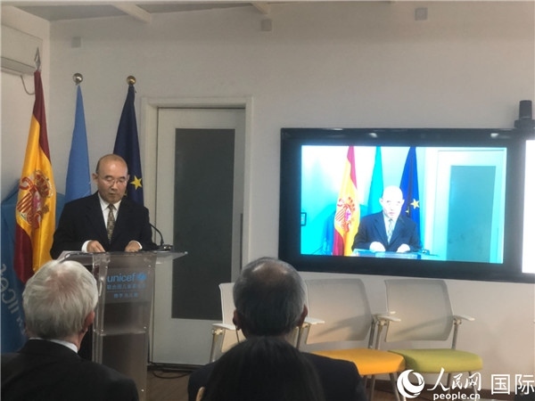 生態(tài)環(huán)境部應(yīng)對(duì)氣候變化司一級(jí)巡視員孫楨在研討會(huì)上致辭。 人民網(wǎng)記者 趙健攝