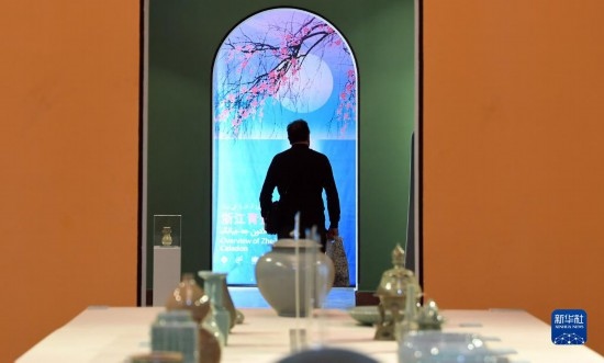 10月30日，人們在伊朗德黑蘭伊朗國家藝術(shù)科學(xué)院觀看展出的展品。新華社記者 沙達(dá)提 攝