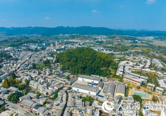 航拍舊州古鎮(zhèn)。人民網(wǎng) 陽茜攝