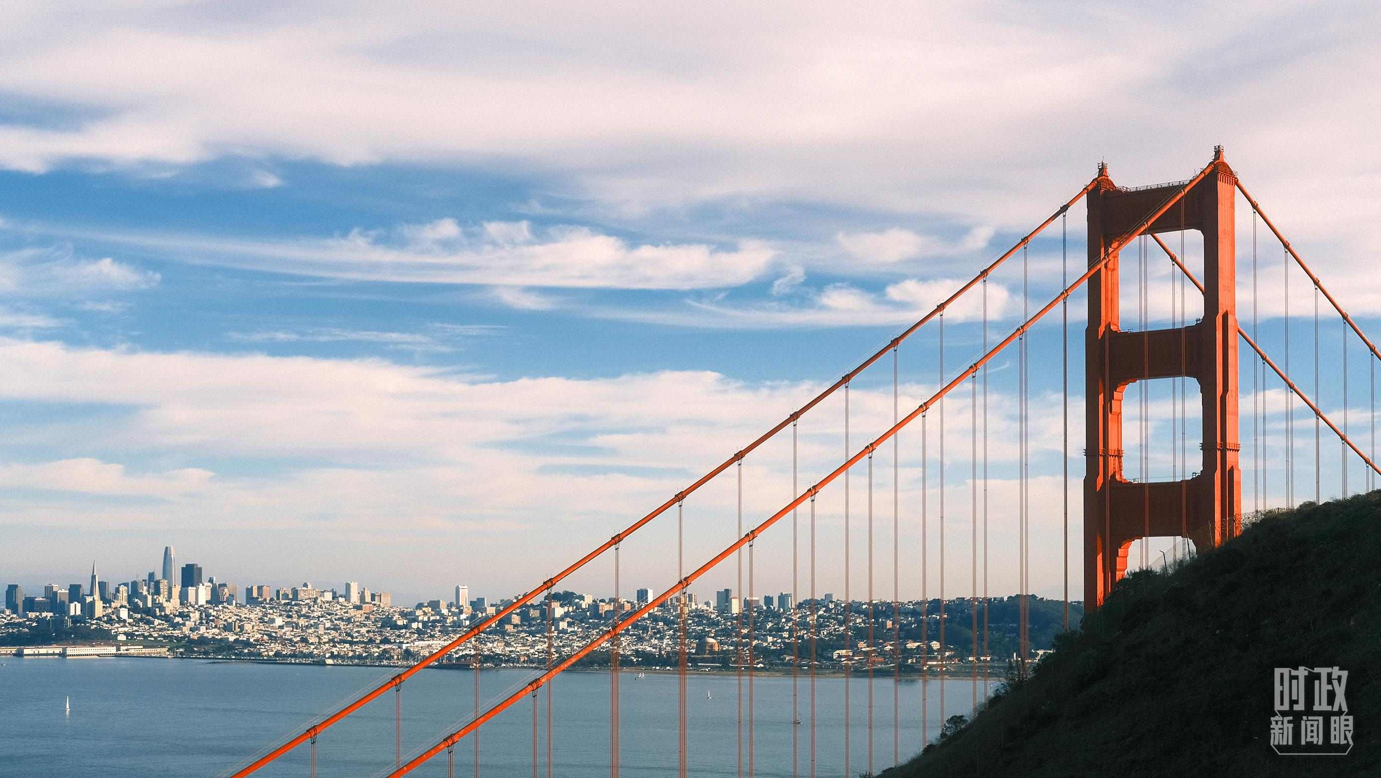 舊金山，金門大橋。（總臺(tái)央視記者盧心雨拍攝）