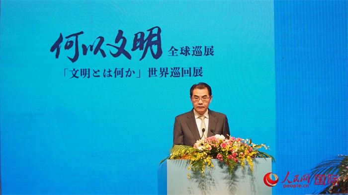 中國駐日本大使吳江浩致辭。人民網 蔣曉辰攝