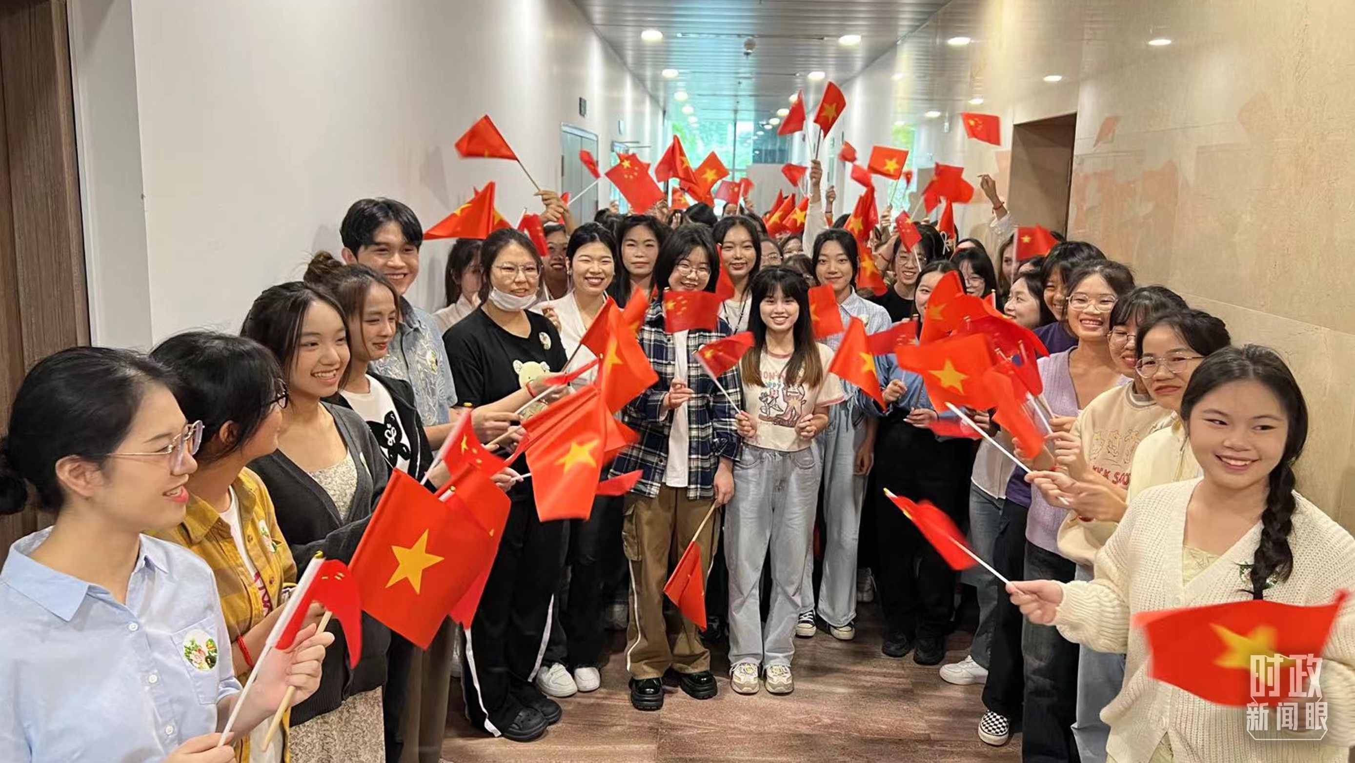 △中越青年齊聚一堂。（總臺央視記者程鋮拍攝）