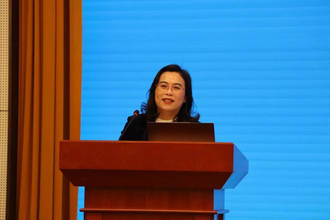 浙江師范大學(xué)副校長張建珍致辭。主辦方供圖