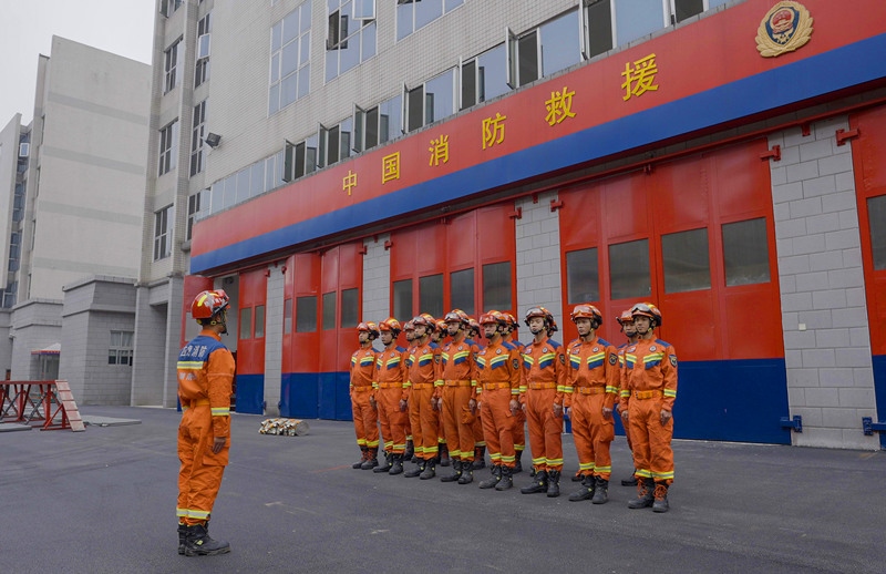 集結(jié)列隊(duì)。受訪者供圖