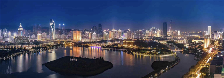 筼筜夜色。（圖源：人民日報）