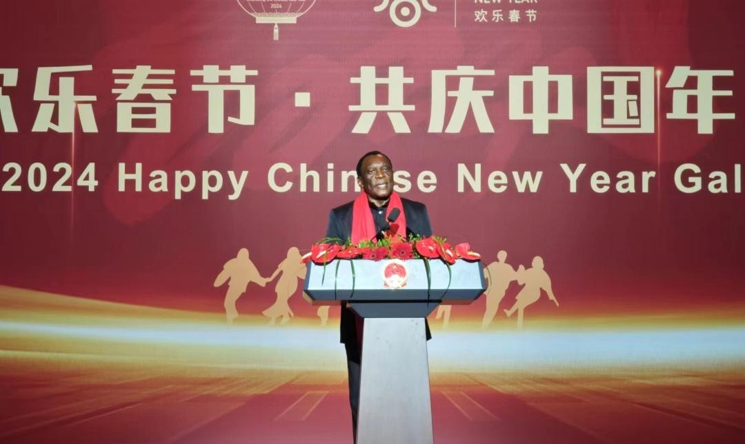 南非駐華大使謝勝文閣下致辭。中國駐南非大使館供圖