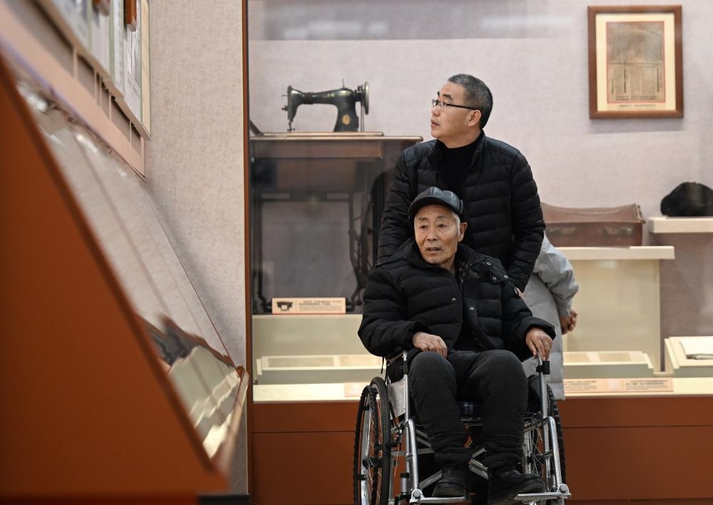 2024年1月29日，市民在平津戰(zhàn)役紀念館參觀。