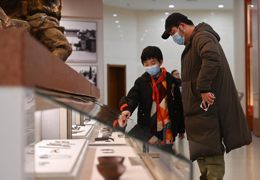 2024年1月29日，市民在平津戰(zhàn)役紀念館參觀。