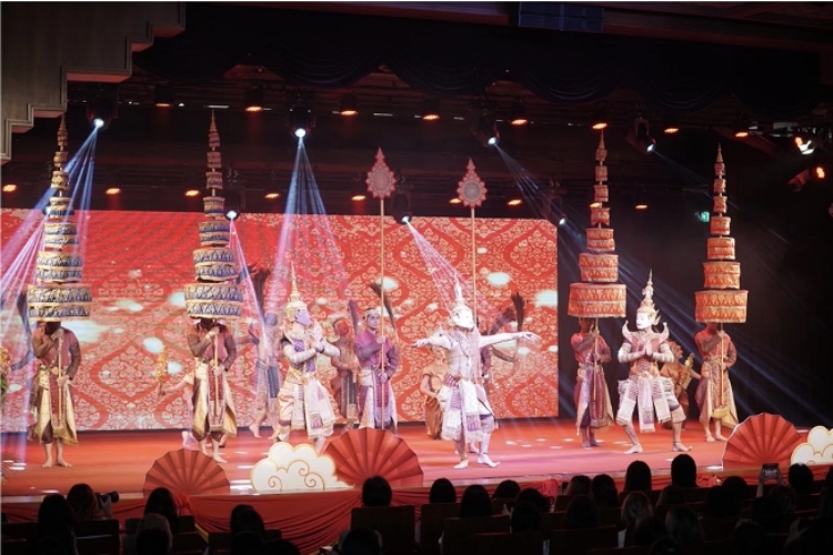 圖為2024“歡樂春節(jié)”中泰互致新春賀辭活動(dòng)現(xiàn)場(chǎng)。 中國(guó)駐泰國(guó)大使館文化處供圖