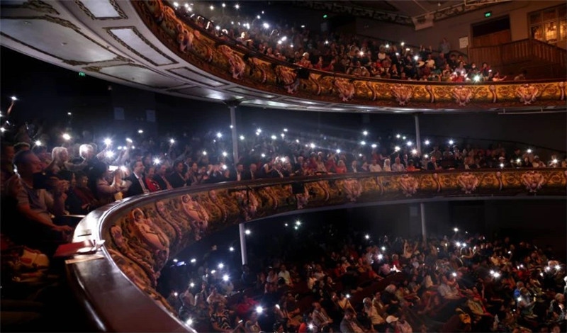 2024年“四海同春”慰?jī)S訪演團(tuán)亞太團(tuán)新西蘭惠靈頓演出現(xiàn)場(chǎng)。圖片由陸欣讌、孟韜、葉勇提供