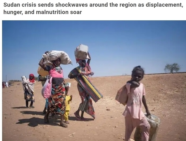 糧食危機、營養(yǎng)不良、霍亂 蘇丹人道主義危機嚴重