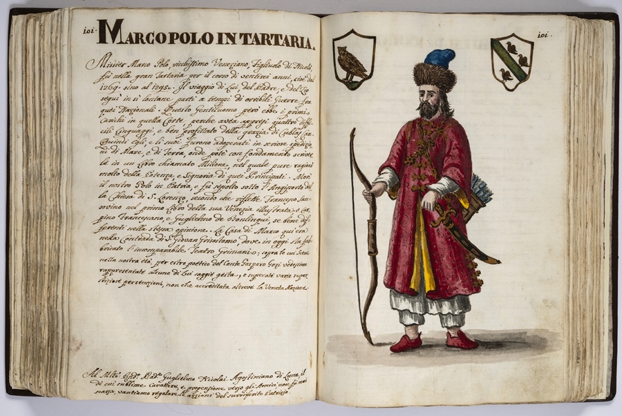 “馬可·波羅的世界”展覽的部分展品。威尼斯市立博物館基金會供圖