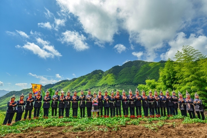 景寧渤海鎮(zhèn)安亭村畬歌嘹亮。供圖 共享聯(lián)盟·景寧