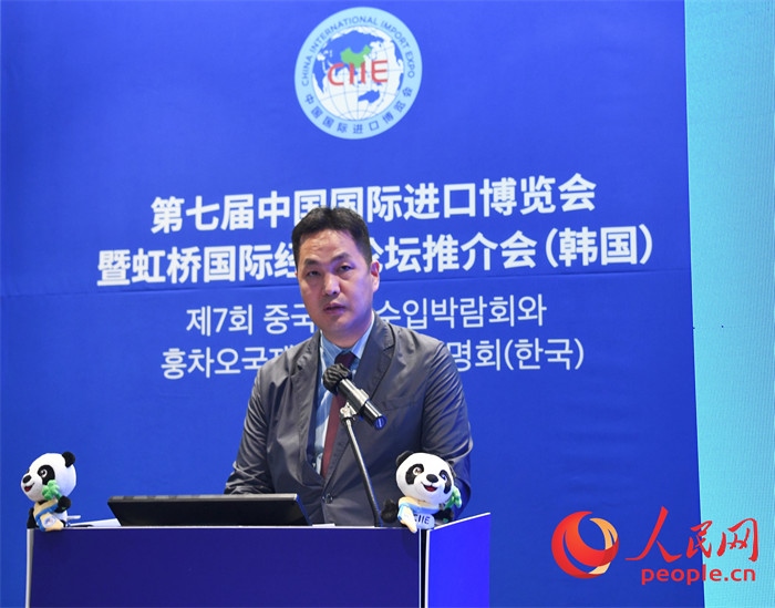 在華韓國創(chuàng)新中心代表金鐘文發(fā)言。 人民網(wǎng) 程安康攝