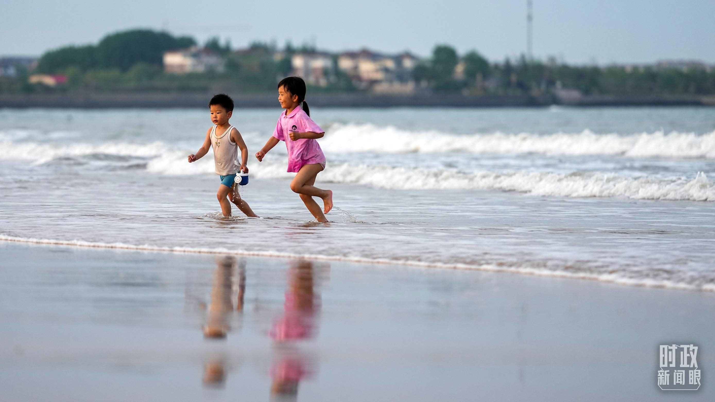 山東日照陽光海岸。（總臺國廣記者李晉拍攝）