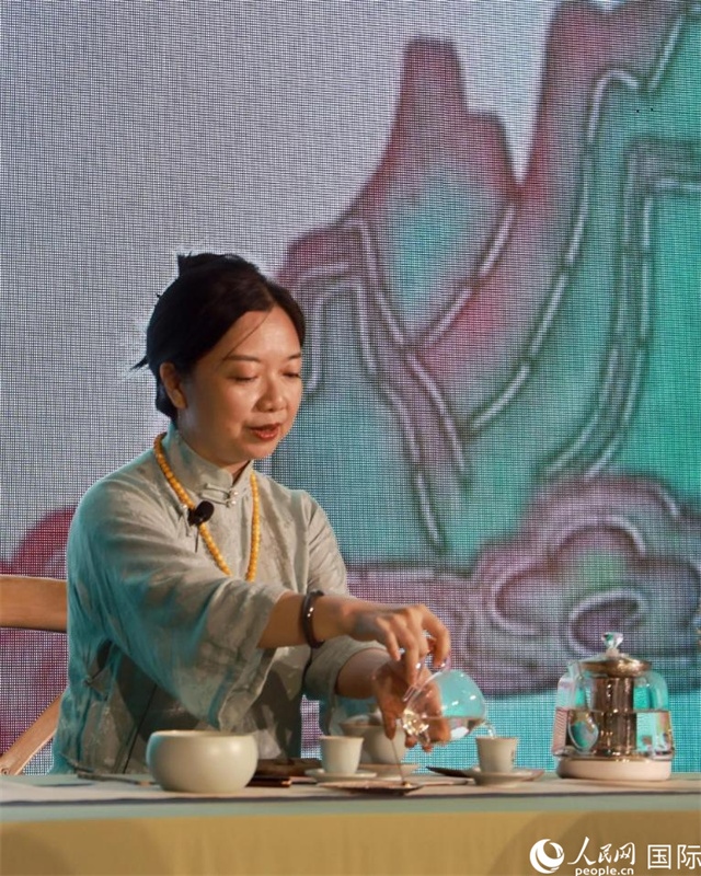 茶藝展示。人民網(wǎng)記者 管克江攝