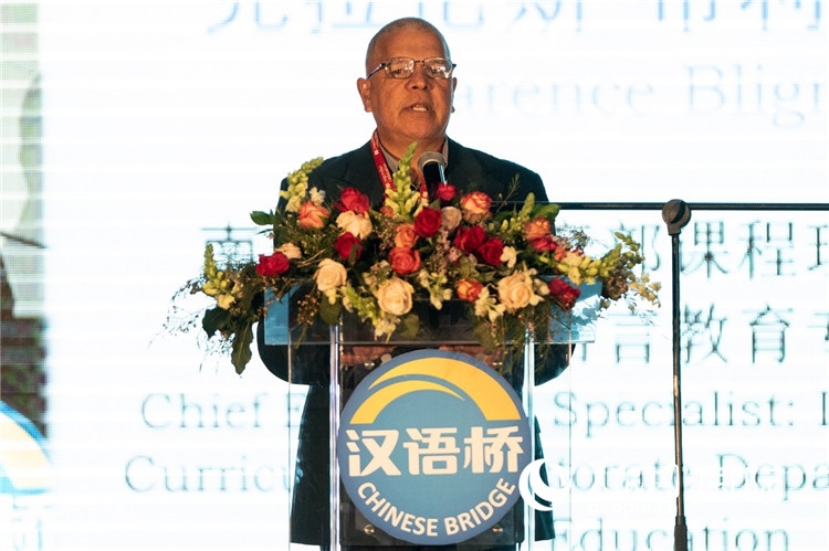 南非基教部專家克拉倫斯·布利格諾特做主旨發(fā)言。人民日?qǐng)?bào)非洲中心分社 希拉茲·莫林?jǐn)z