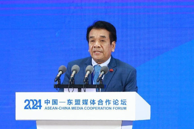 韓桑阿致辭。中國外文局供圖