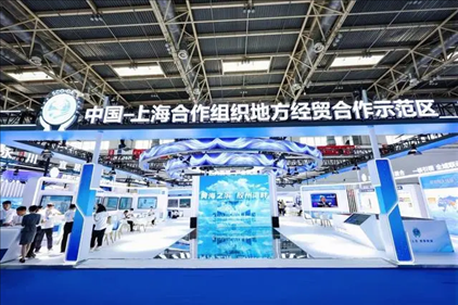 △6月27日，第22屆中國國際城市建設(shè)博覽會(huì)在北京啟幕，中國—上海合作組織地方經(jīng)貿(mào)合作示范區(qū)以主賓城市身份亮相。