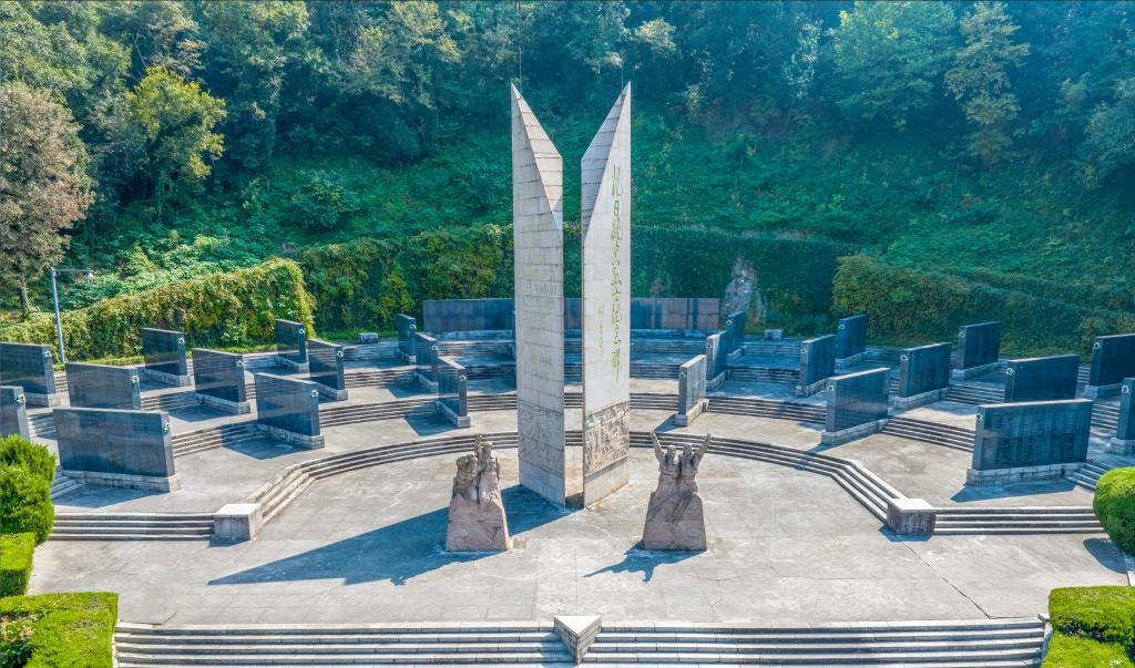 抗日航空英烈紀(jì)念碑廣場(chǎng)。（受訪單位供圖）