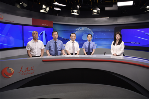 訪談現(xiàn)場。人民網(wǎng)記者 王曉嘯攝