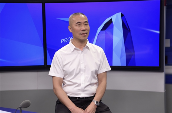 福建省晉江市工商聯(lián)黨組成員王建回。人民網(wǎng)記者 王曉嘯攝