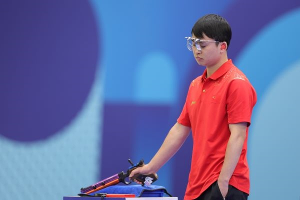 謝瑜在比賽中。 人民日?qǐng)?bào)報(bào)道團(tuán) 陶相安攝