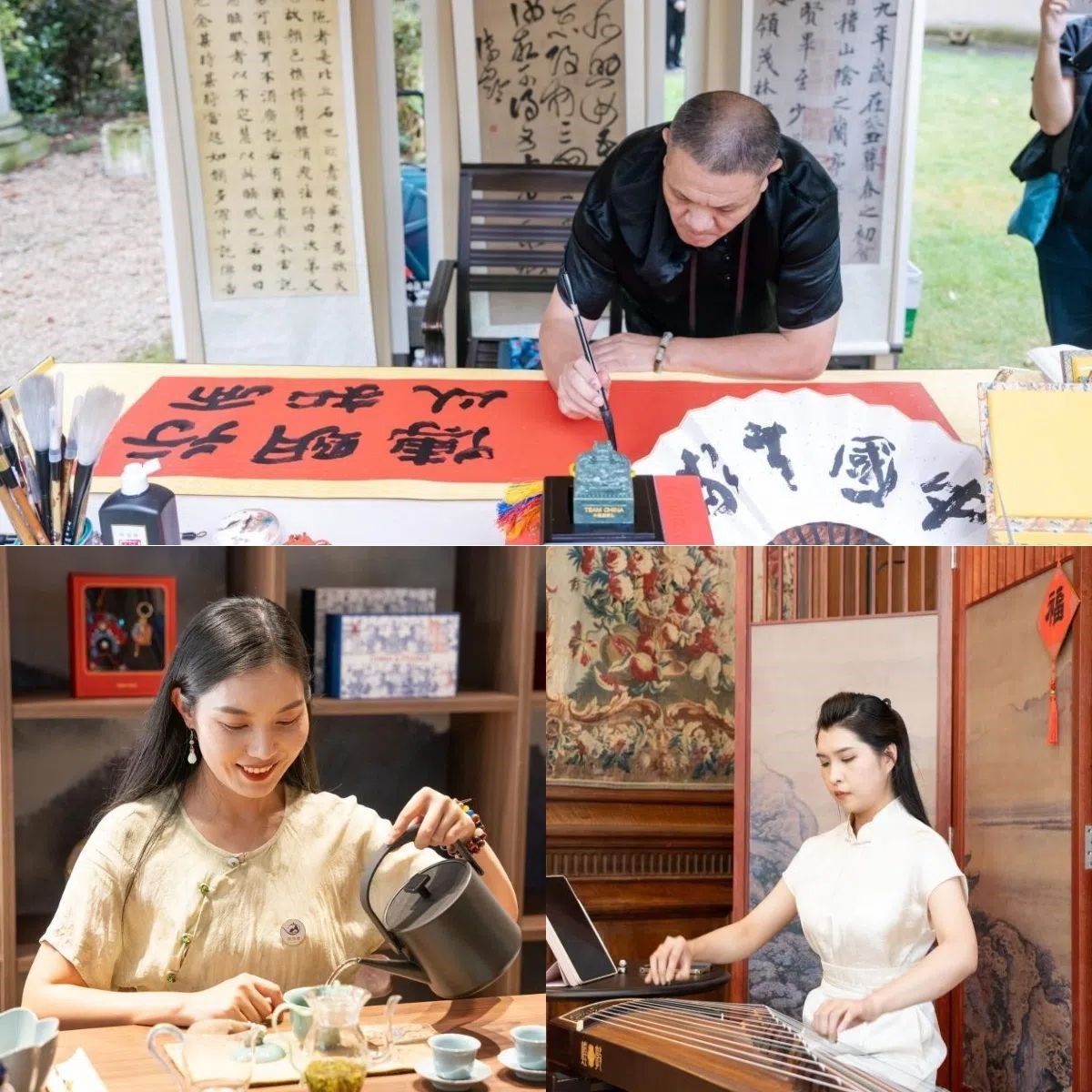 中國非遺與傳統(tǒng)文化展區(qū)引人入勝。 “中國之家”供圖