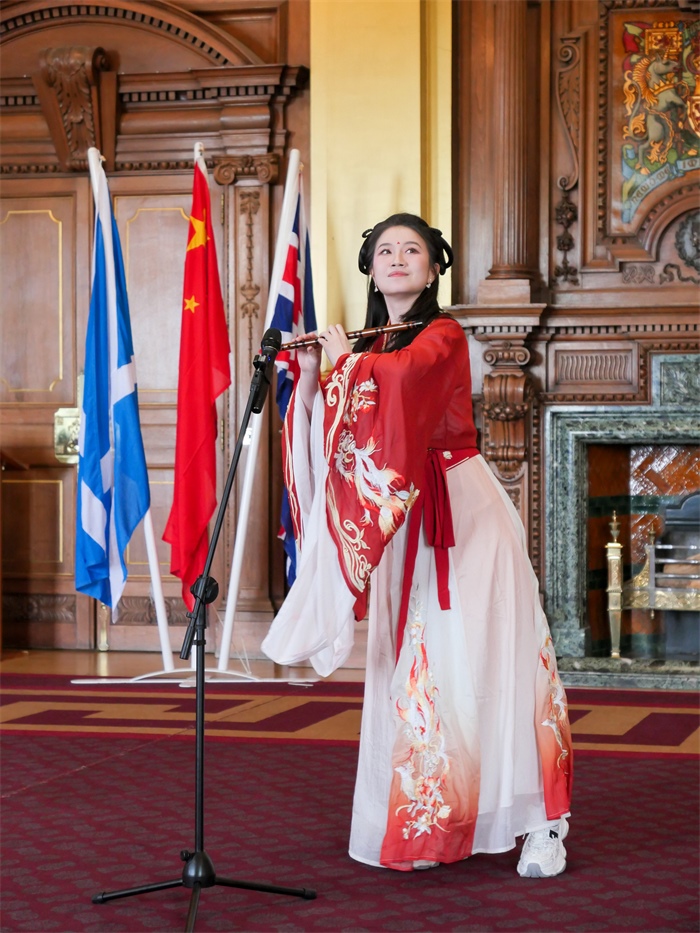 《長城魂》在愛丁堡市政廳演出。主辦方供圖