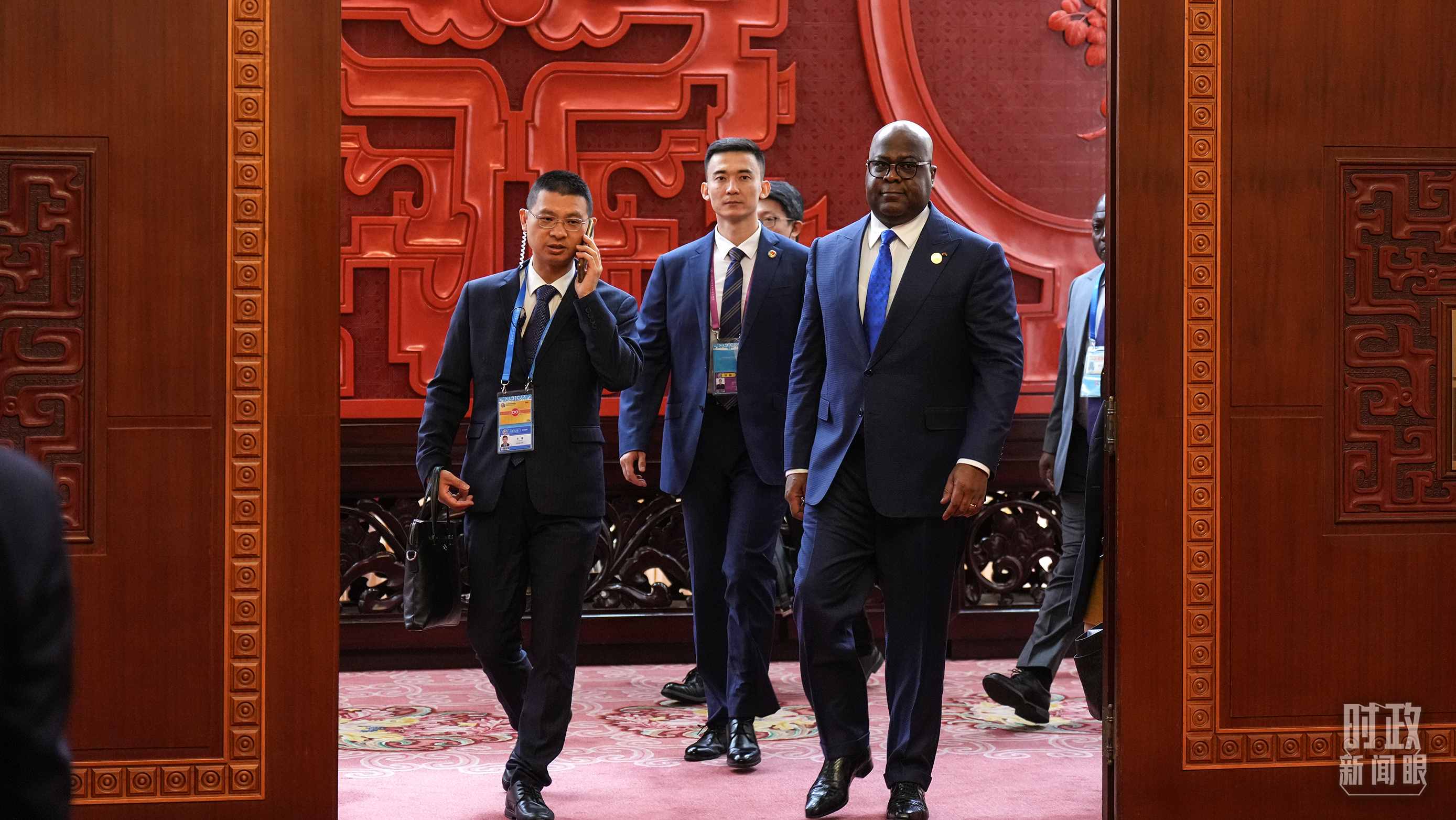 △剛果（金）總統(tǒng)齊塞克迪。（總臺記者李晉拍攝）