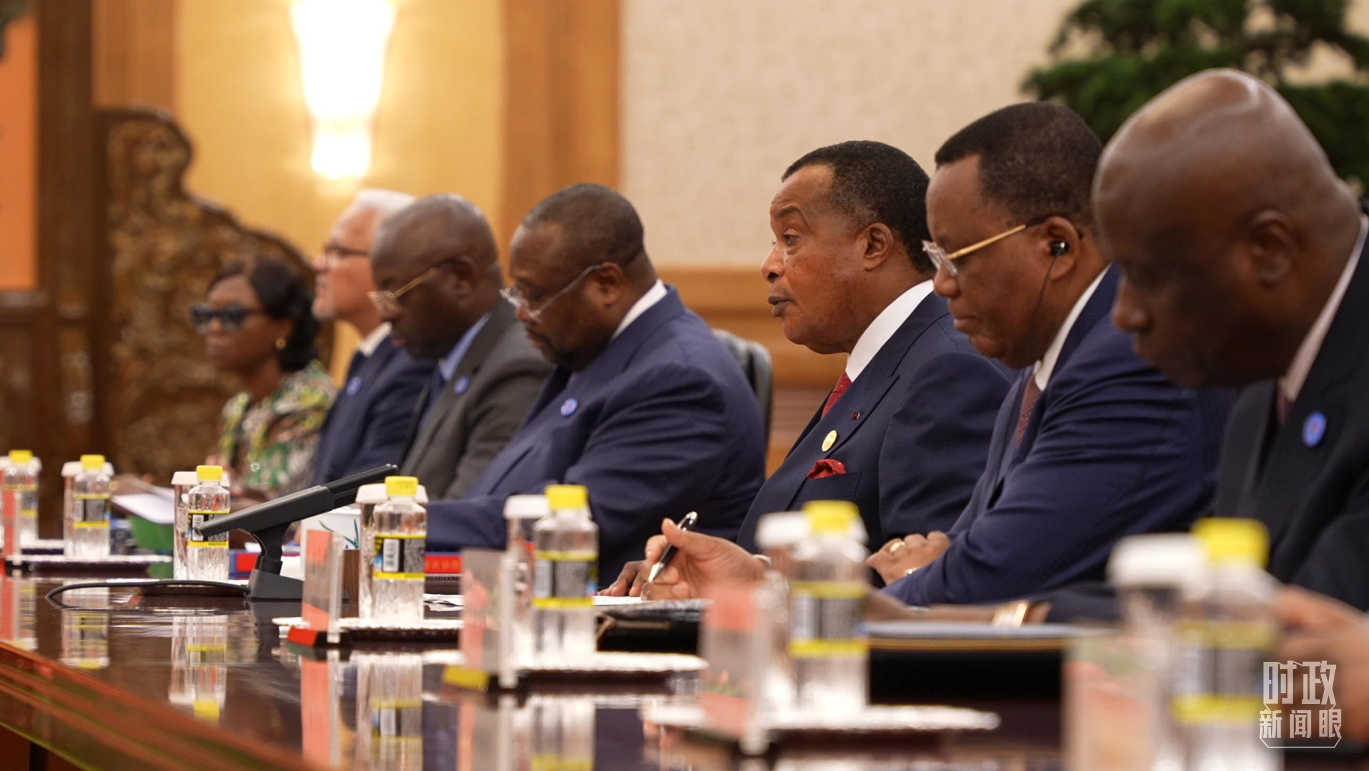 剛果（布）總統(tǒng)薩蘇。（總臺(tái)央視記者蔣碩拍攝）