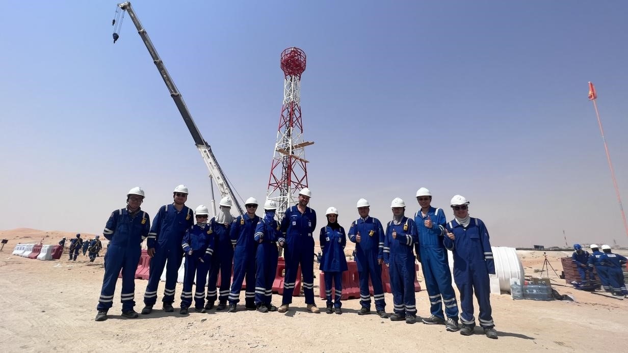 紅外線氣體監(jiān)測及智能預警系統(tǒng)安裝現(xiàn)場，振華石油供圖