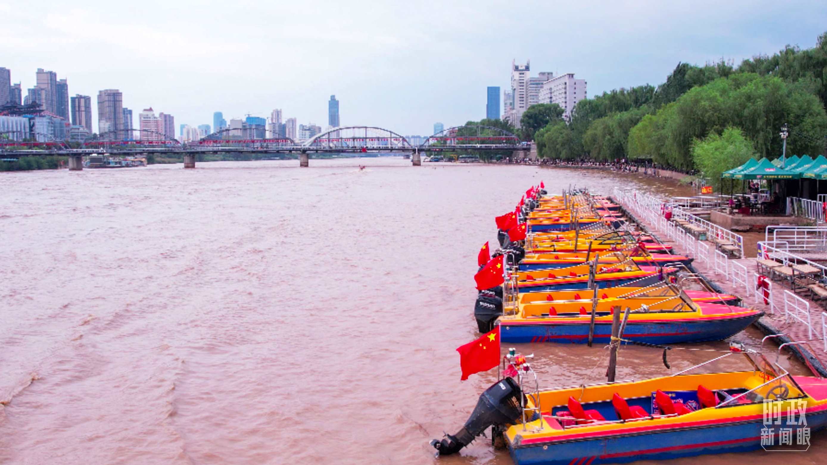 △黃河蘭州段。（總臺(tái)記者張吉瑞拍攝）