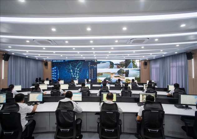 位山灌區(qū)智慧調(diào)度中心 。受訪者供圖